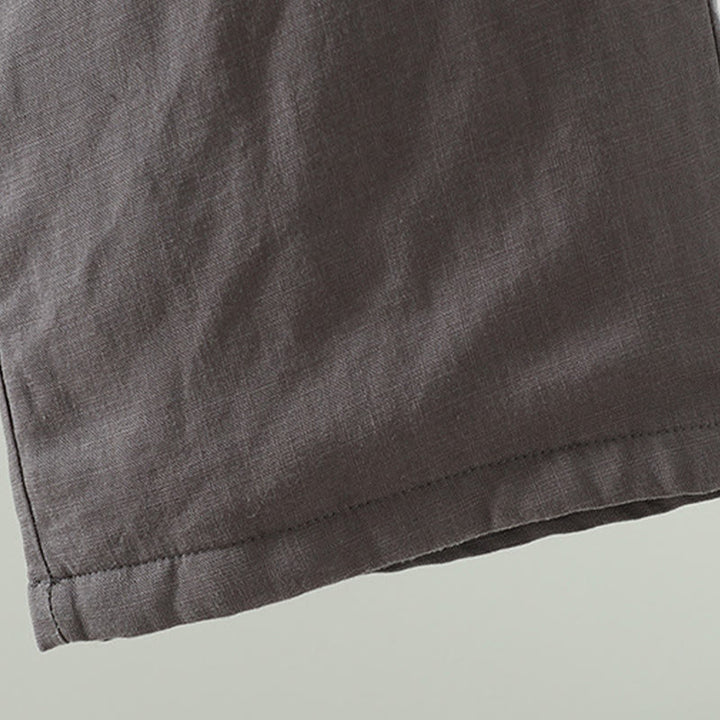 Buddha Stones冬用 コントラストドローストリング コットンリネン レディース ワイドレッグパンツ ポケット付き - image 22