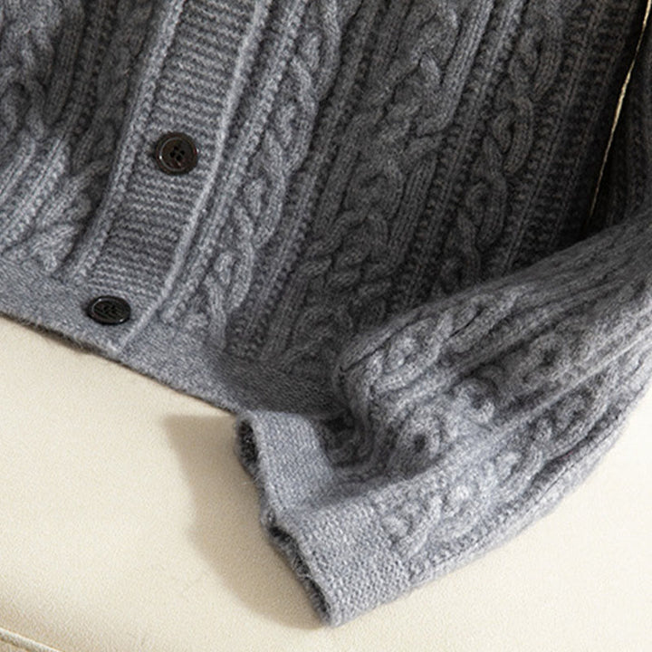 Buddha Stonesカジュアル 冬 ツイストボタンデザイン コットン レディース 長袖 ニットカーディガン - image 26