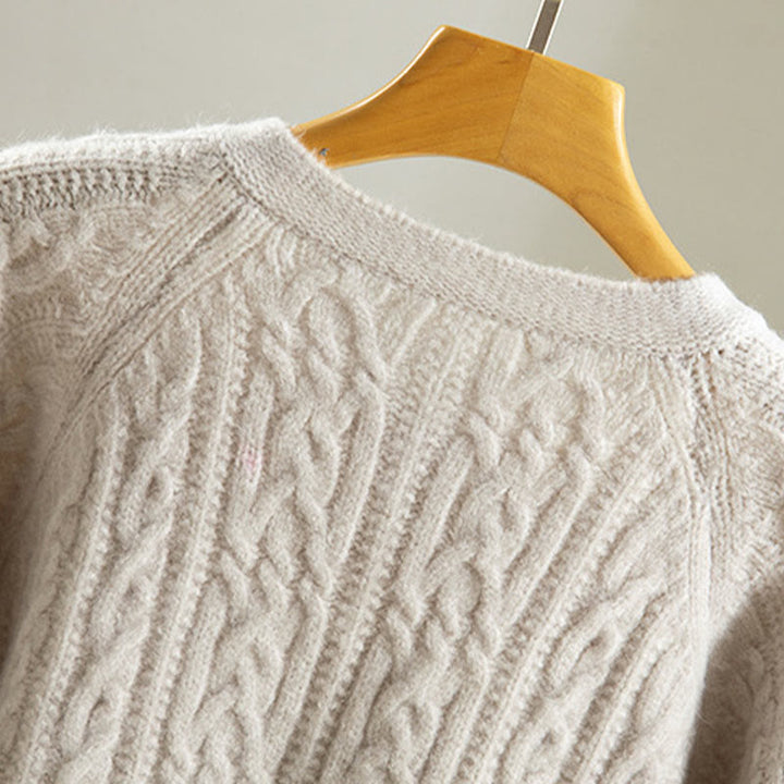 Buddha Stonesカジュアル 冬 ツイストボタンデザイン コットン レディース 長袖 ニットカーディガン - image 35