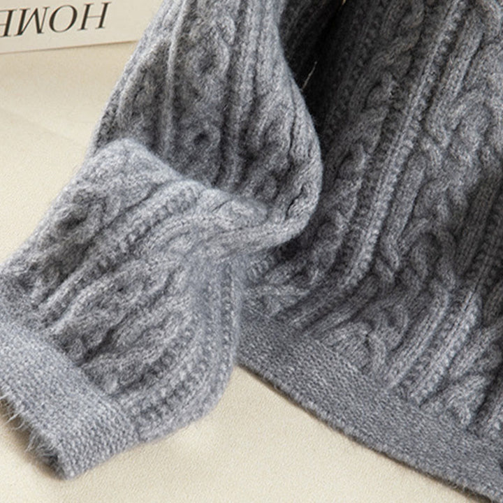 Buddha Stonesカジュアル 冬 ツイストボタンデザイン コットン レディース 長袖 ニットカーディガン - image 22