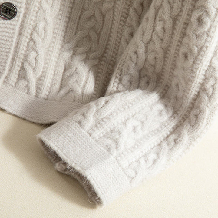 Buddha Stonesカジュアル 冬 ツイストボタンデザイン コットン レディース 長袖 ニットカーディガン - image 42