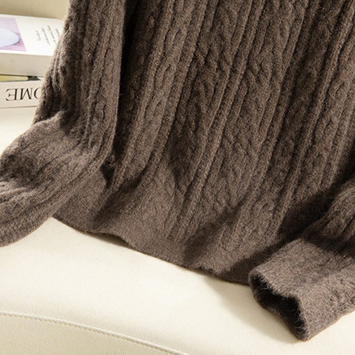 Buddha Stonesカジュアル 冬 ツイストボタンデザイン コットン レディース 長袖 ニットカーディガン - image 7