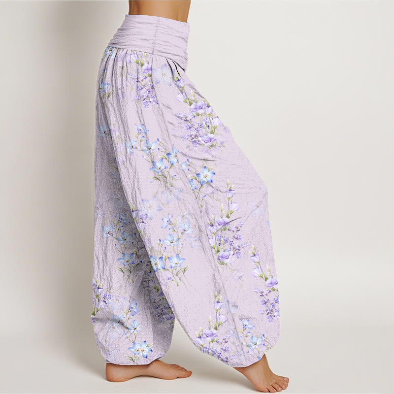 Buddha Stonesコットン 星型 トランペット型 花柄 レディース 伸縮性ウエスト ハーレムパンツ - image 10