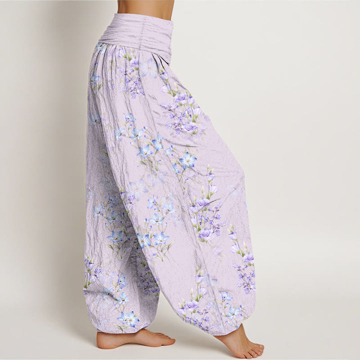 Buddha Stonesコットン 星型 トランペット型 花柄 レディース 伸縮性ウエスト ハーレムパンツ - image 10