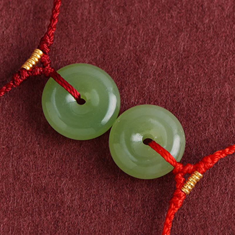 Buddha Stones天然和田翡翠平和のお守りチャームストリング 豊穣ブレスレット アンクレット - image 12