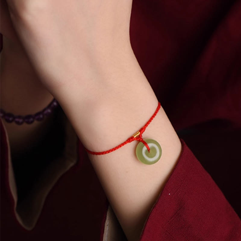 Buddha Stones天然和田翡翠平和のお守りチャームストリング 豊穣ブレスレット アンクレット - image 4