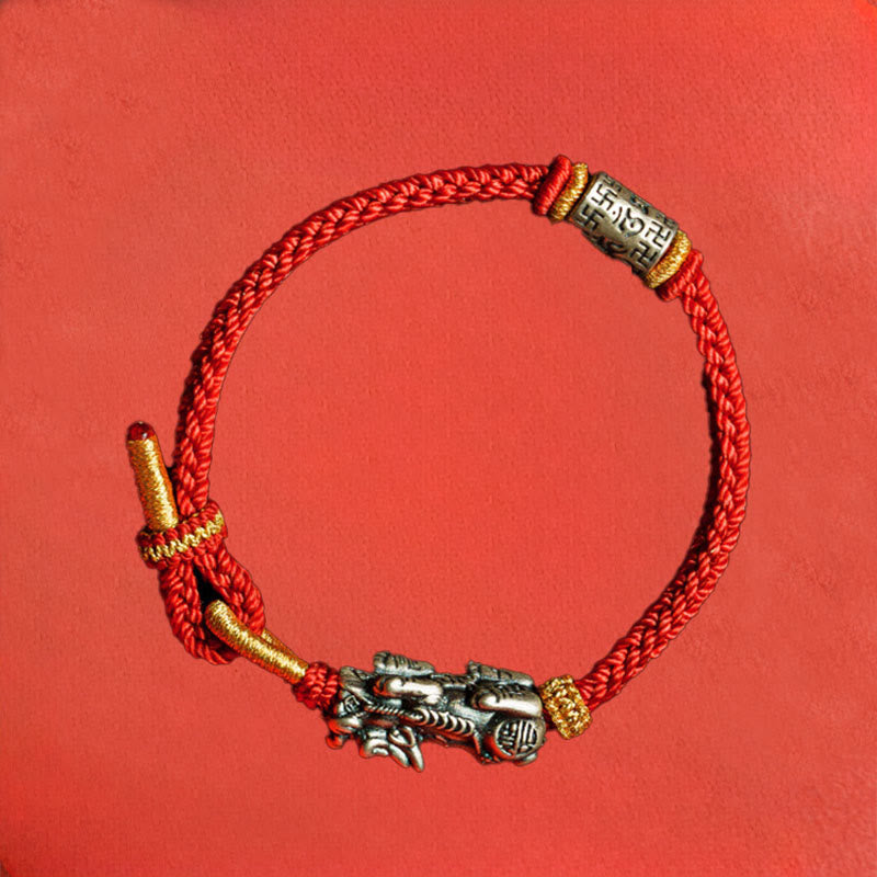 Buddha Stones925 スターリングシルバーPiXiuオーム・マニ・パドメ・フム守護紐ブレスレット - image 10