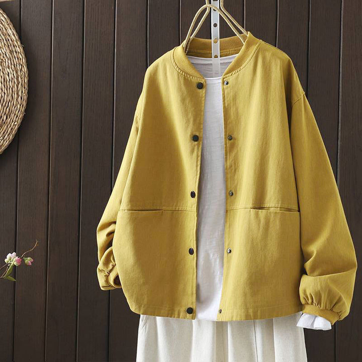 Buddha Stonesのボタンダウン長袖アウタージャケット（ポケット付き） - 黄色 - US14、 UK/AU18、 EU46 (2XL) - image 7