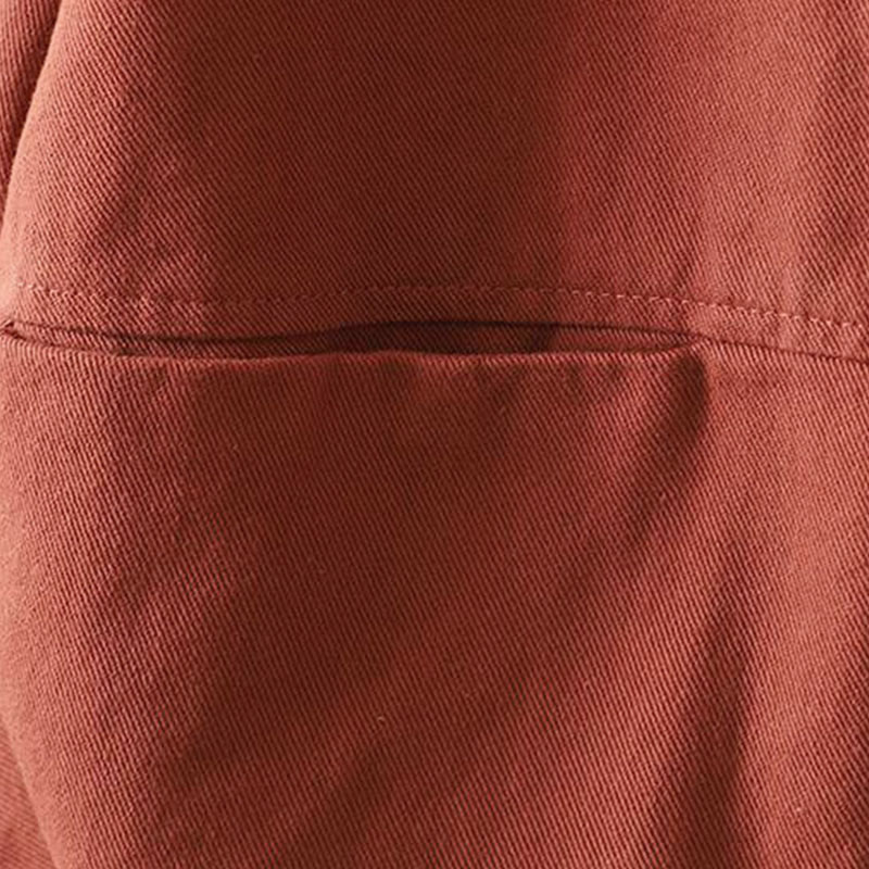 Buddha Stones秋冬 ボタンダウン レディース コットン 長袖 アウタージャケット ポケット付き - image 6