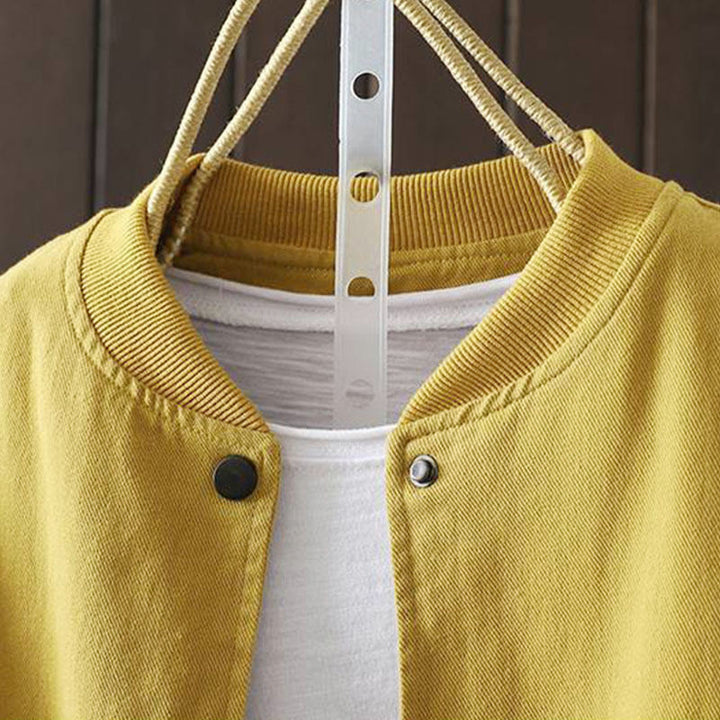 Buddha Stones秋冬 ボタンダウン レディース コットン 長袖 アウタージャケット ポケット付き - image 9