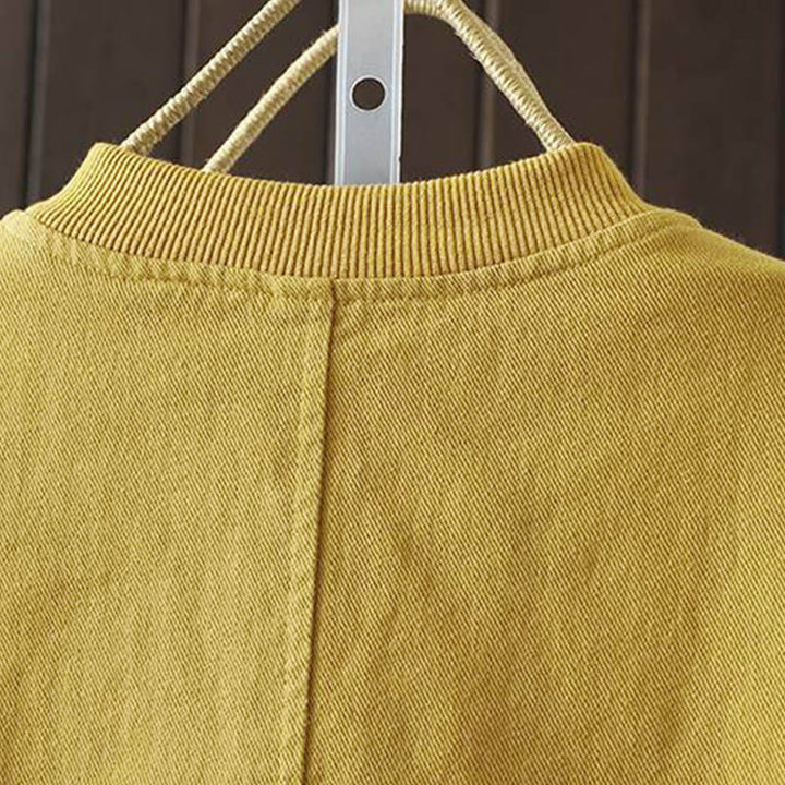 Buddha Stones秋冬 ボタンダウン レディース コットン 長袖 アウタージャケット ポケット付き - image 10