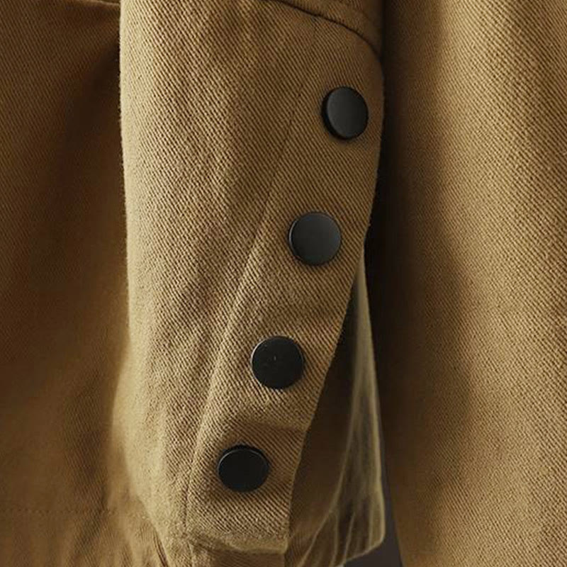 Buddha Stonesのボタンダウン長袖アウタージャケット（ポケット付き） - image 23