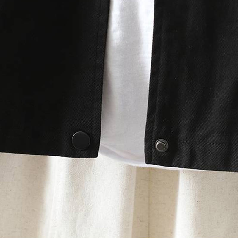 Buddha Stones秋冬 ボタンダウン レディース コットン 長袖 アウタージャケット ポケット付き - image 30