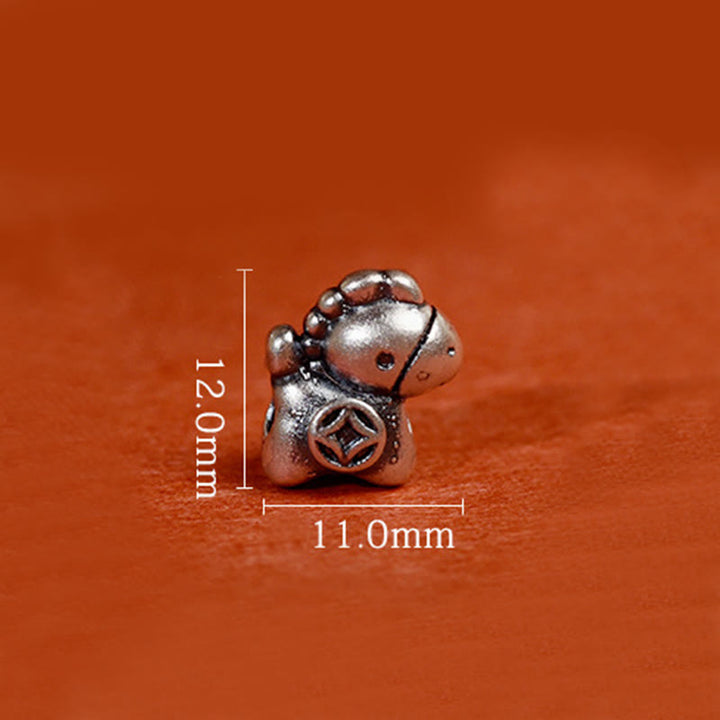 Buddha Stones999スターリングシルバー 馬年 925スターリングシルバー 平和と喜びのチャームストリング 編み込み幸運ブレスレットアンクレット - image 20