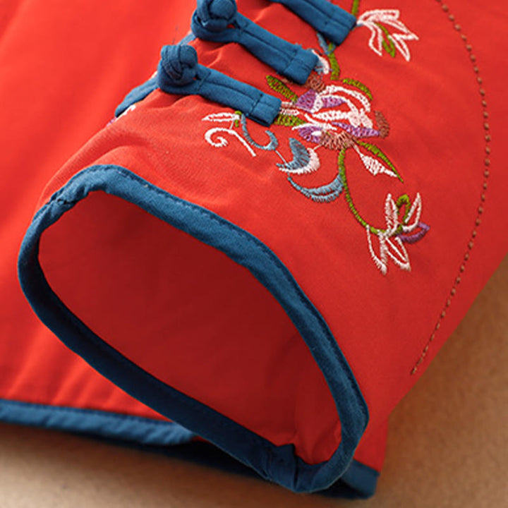 Buddha Stones冬 花刺繍 カエルボタン 長袖 レディース サーマルジャケット - image 22