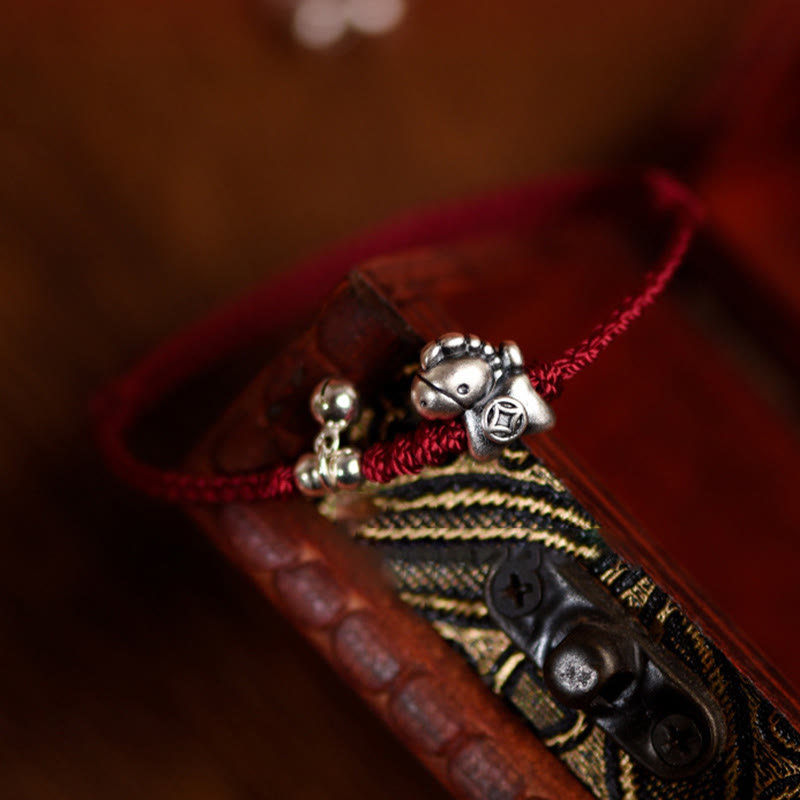 Buddha Stones999スターリングシルバー 馬年 925スターリングシルバー ベルストリング 幸運 子供 大人 ブレスレット アンクレット - image 10