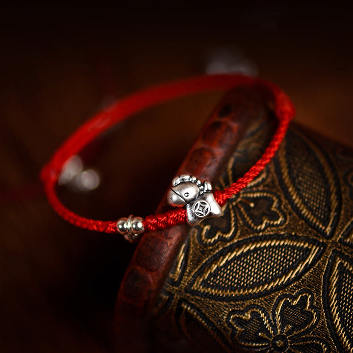 Buddha Stones999スターリングシルバー 馬年 925スターリングシルバー ベルストリング 幸運 子供 大人 ブレスレット アンクレット - image 8