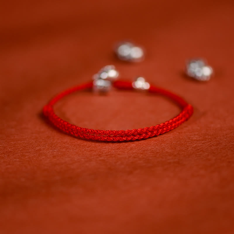 Buddha Stones999スターリングシルバー 馬年 925スターリングシルバー ベルストリング 幸運 子供 大人 ブレスレット アンクレット - image 2