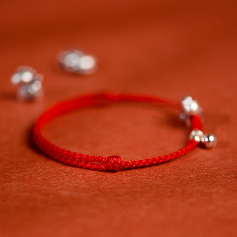 Buddha Stones999スターリングシルバー 馬年 925スターリングシルバー ベルストリング 幸運 子供 大人 ブレスレット アンクレット - image 4