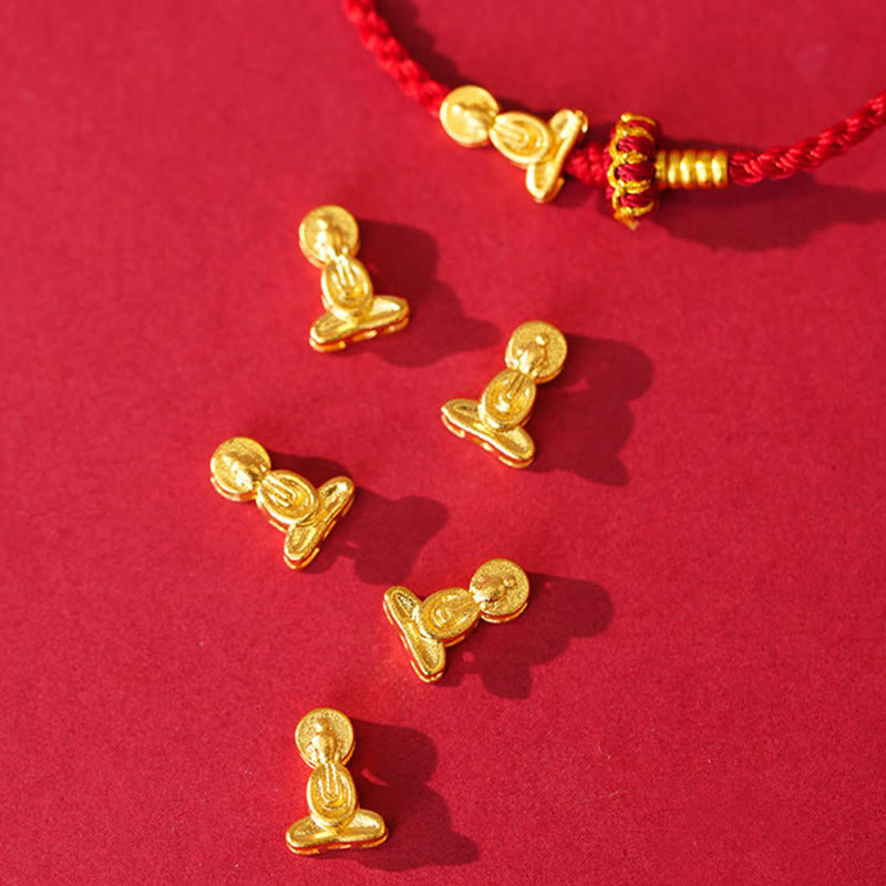 Buddha Stones無形の仏蓮結び赤紐守護 編み込みブレスレット - image 8