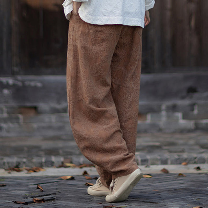 Buddha Stones秋 ジャカード レディース フロッグボタン 長袖シャツ パンツ コットンリネン 衣類 - image 38