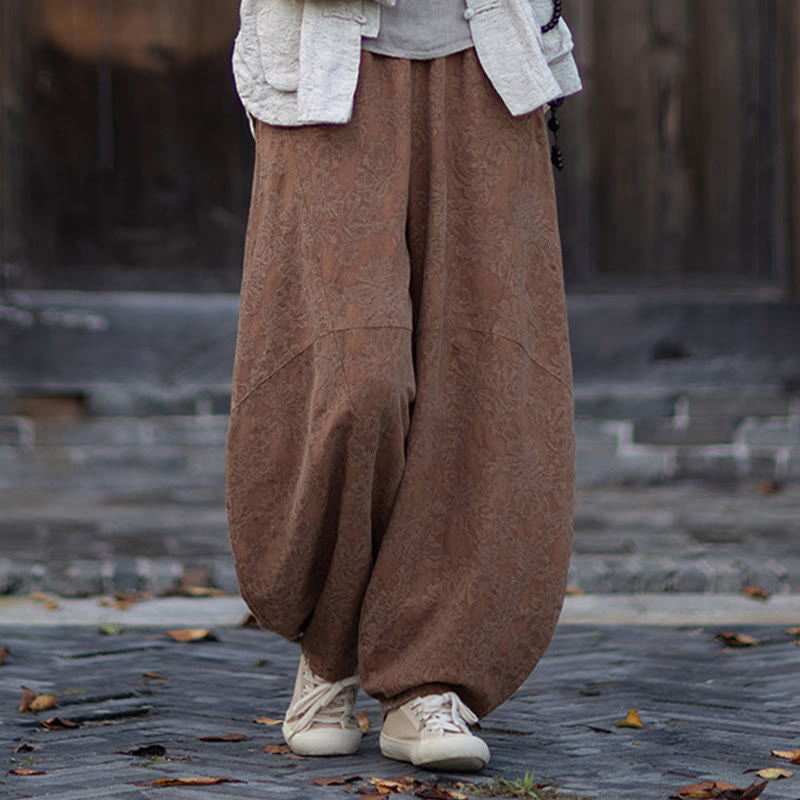 Buddha Stones秋 ジャカード レディース フロッグボタン 長袖シャツ パンツ コットンリネン 衣類 - image 40