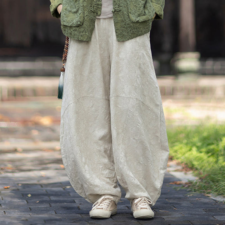 Buddha Stones秋 ジャカード レディース フロッグボタン 長袖シャツ パンツ コットンリネン 衣類 - image 31