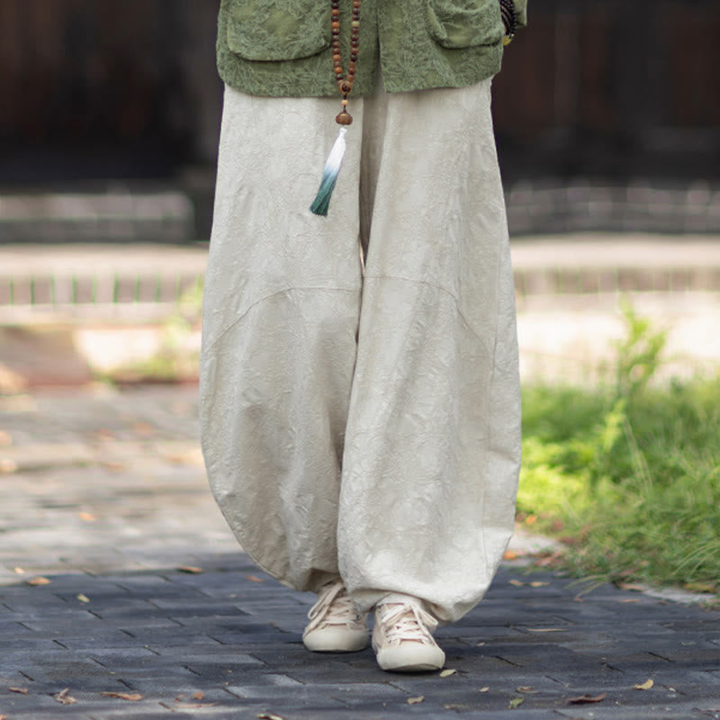 Buddha Stones秋 ジャカード レディース フロッグボタン 長袖シャツ パンツ コットンリネン 衣類 - image 35