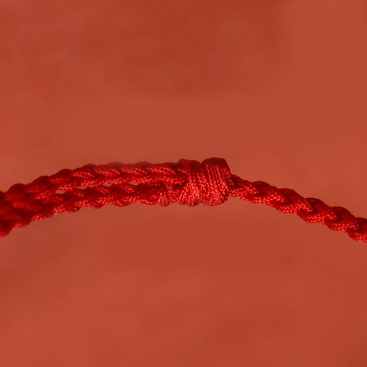 Buddha Stones辰砂平和のお守りチャームハンドメイド 紐 調節可能良縁祈願ブレスレット アンクレット - image 8