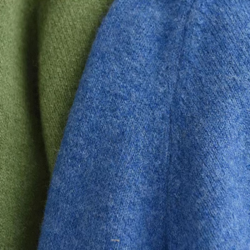 Buddha Stones冬用クルーネック 暖かい 長袖 レディース コットン ニットセーター - image 9