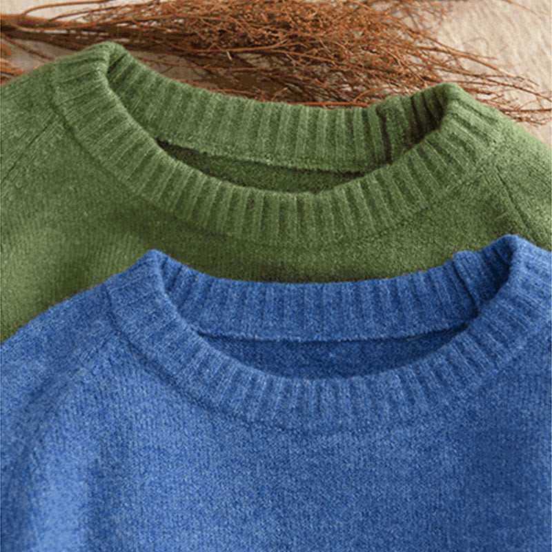 Buddha Stones冬用クルーネック 暖かい 長袖 レディース コットン ニットセーター - image 6