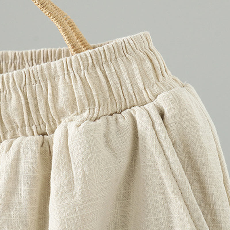 Buddha Stones冬用 伸縮性ウエスト カエルボタンデザイン コットン サーマル レディース ストレートレッグパンツ ポケット付き - image 10