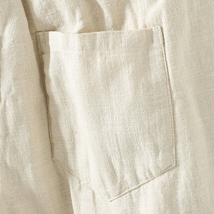 Buddha Stones冬用 伸縮性ウエスト カエルボタンデザイン コットン サーマル レディース ストレートレッグパンツ ポケット付き - image 13