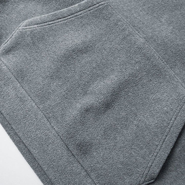 Buddha Stones秋冬 ジッパーデザイン フリース裏地 長袖 コットン メンズ パーカー - image 4