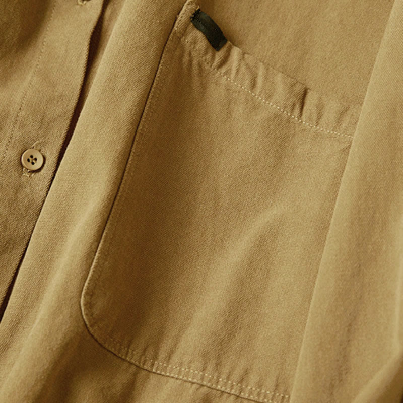 Buddha Stonesカジュアルボタンデザイン レディース スタンドカラー 長袖 コットンシャツ - image 9
