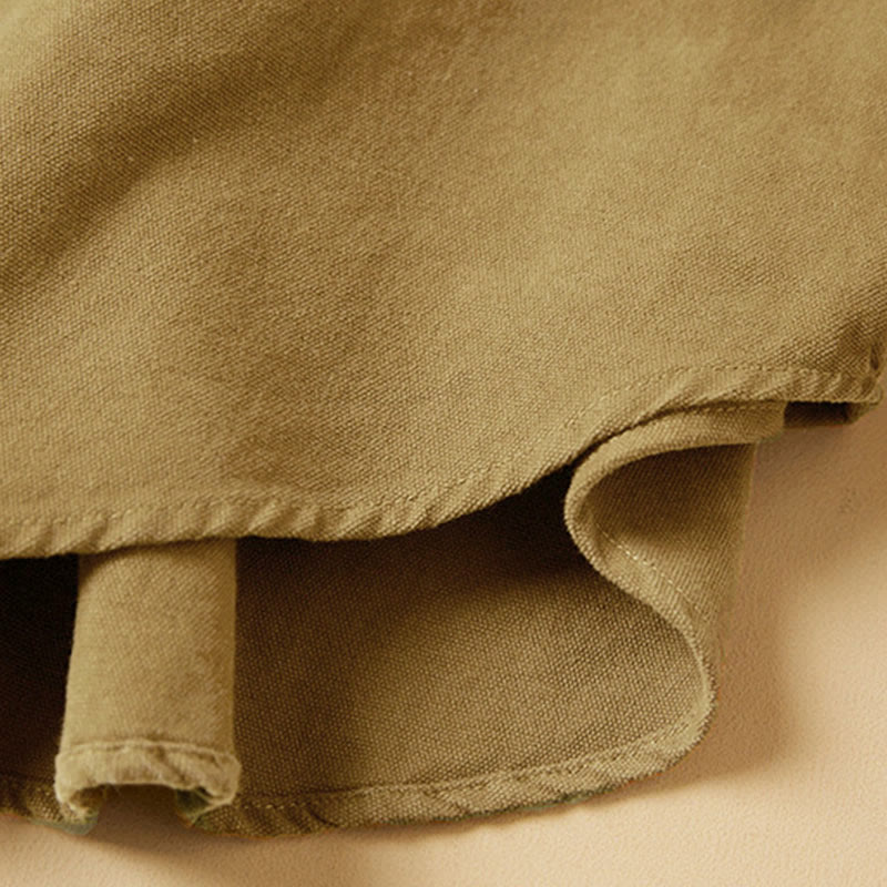 Buddha Stonesカジュアルボタンデザイン レディース スタンドカラー 長袖 コットンシャツ - image 12