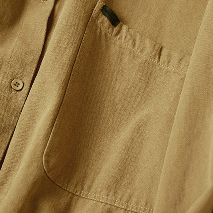Buddha Stonesカジュアルボタンデザイン レディース スタンドカラー 長袖 コットンシャツ - image 9