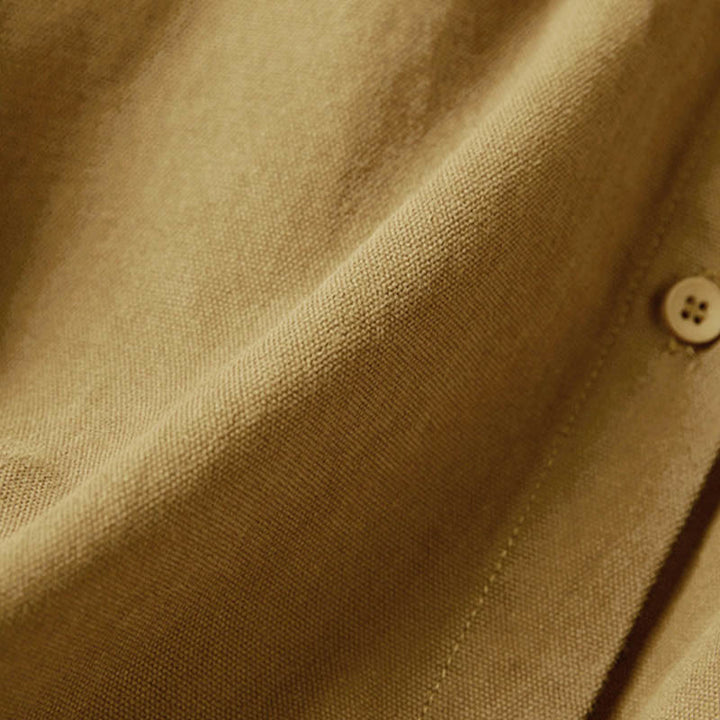 Buddha Stonesカジュアルボタンデザイン レディース スタンドカラー 長袖 コットンシャツ - image 7