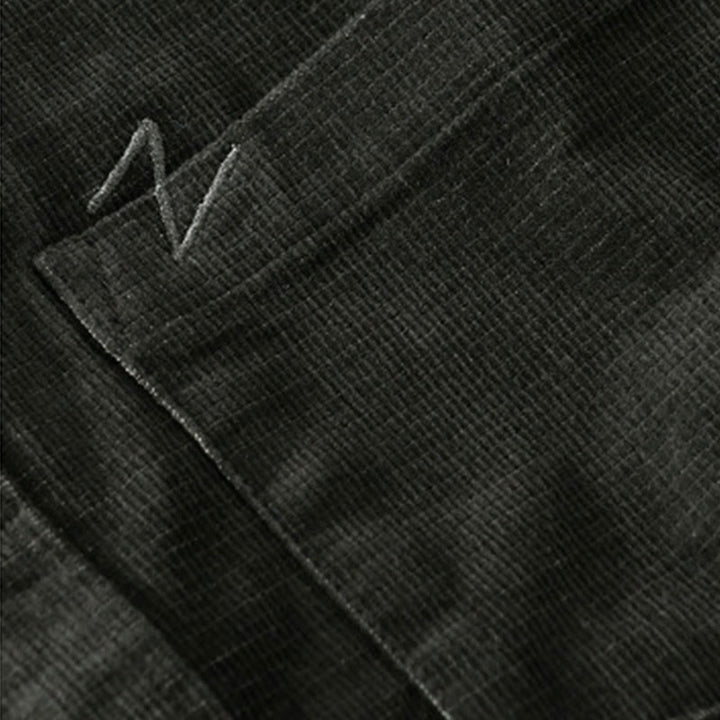 Buddha Stonesカジュアルコーデュロイ無地メンズ長袖コットン厚手ジャケット ポケット付き - image 5