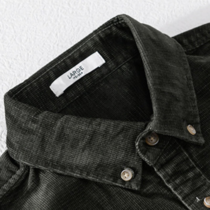 Buddha Stonesカジュアルコーデュロイ無地メンズ長袖コットン厚手ジャケット ポケット付き - image 15