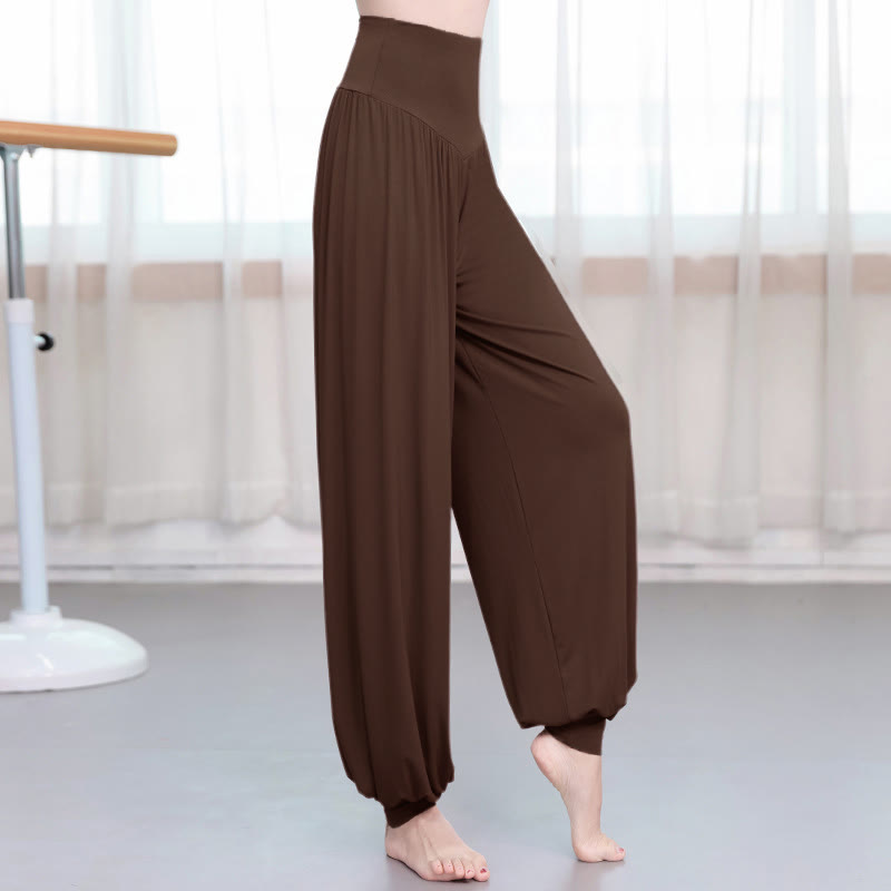 Buddha Stones柄の無地ルーズフィットモーダルヨガダンスハーレムパンツ - シエナ - US12、 UK/AU16、 EU44 (3XL) - image 20