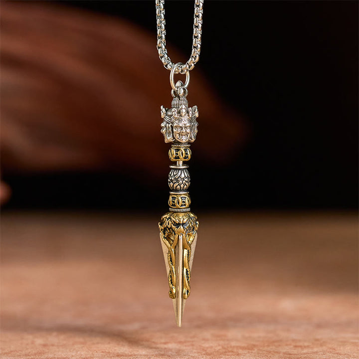 Buddha Stones金剛杵 ヴァジュラキラ 銅製 ヒーリング スピリチュアルパワー ネックレス ペンダント - image 3