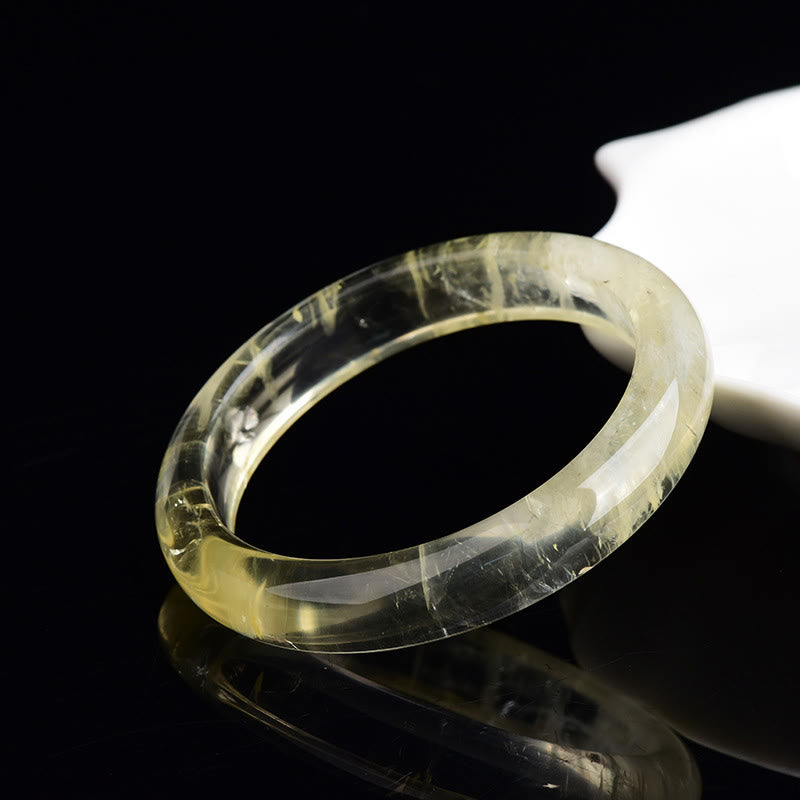 Buddha Stones天然シトリンクォーツ豊かさのカフバングルブレスレット - image 3