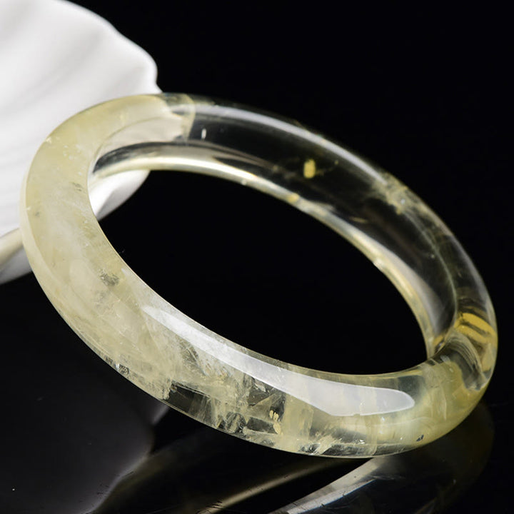 Buddha Stones天然シトリンクォーツ豊かさのカフバングルブレスレット - image 4