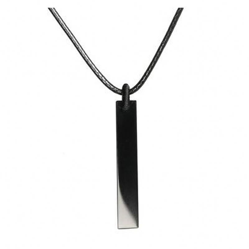 Buddha Stonesブラックオブシディアン ブルーサンドストーン 変容ネックレス ペンダント - image 4