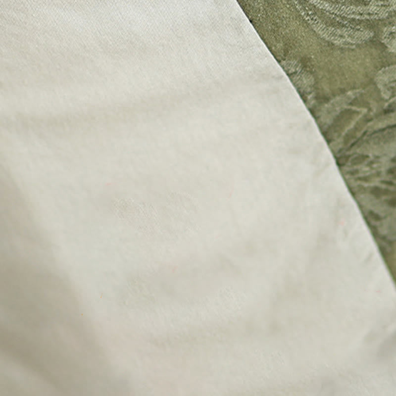 Buddha Stones冬用 Vネック ジャカード フロッグボタン コットン 長袖 レディース サーマルジャケット ポケット付き - image 8