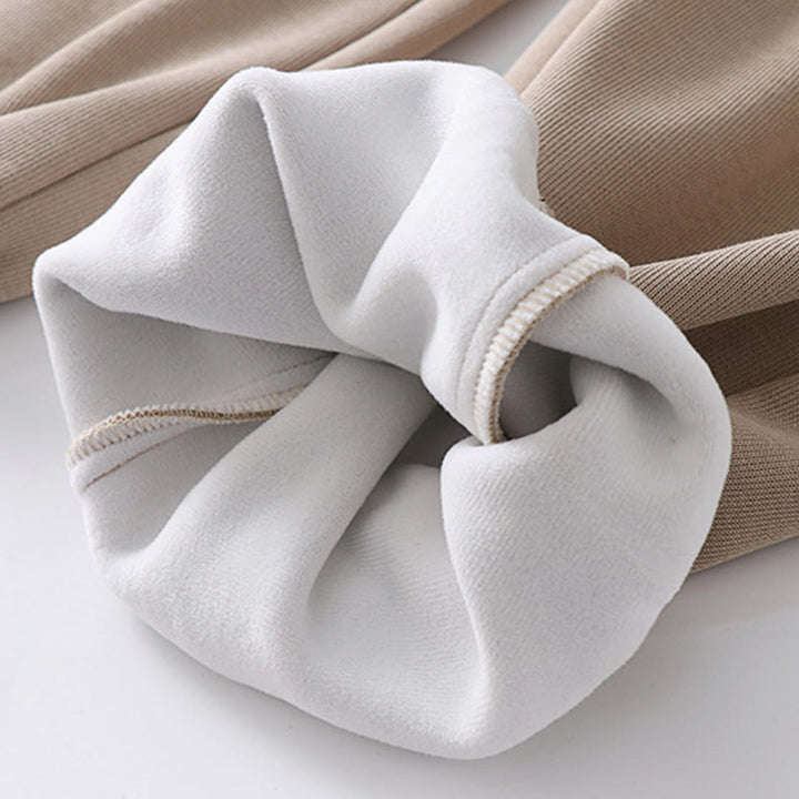 Buddha Stones秋冬 無地 ドローストリング レギュラー フリース裏地 伸縮性ウエスト メンズ コットン ハーレムパンツ ポケット付き - image 15