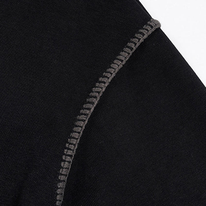 Buddha Stones秋冬ポロカラーボタンメンズスウェットシャツコットンプルオーバー - image 8