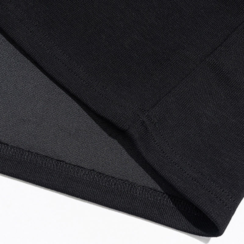 Buddha Stones秋冬ポロカラーボタンメンズスウェットシャツコットンプルオーバー - image 9