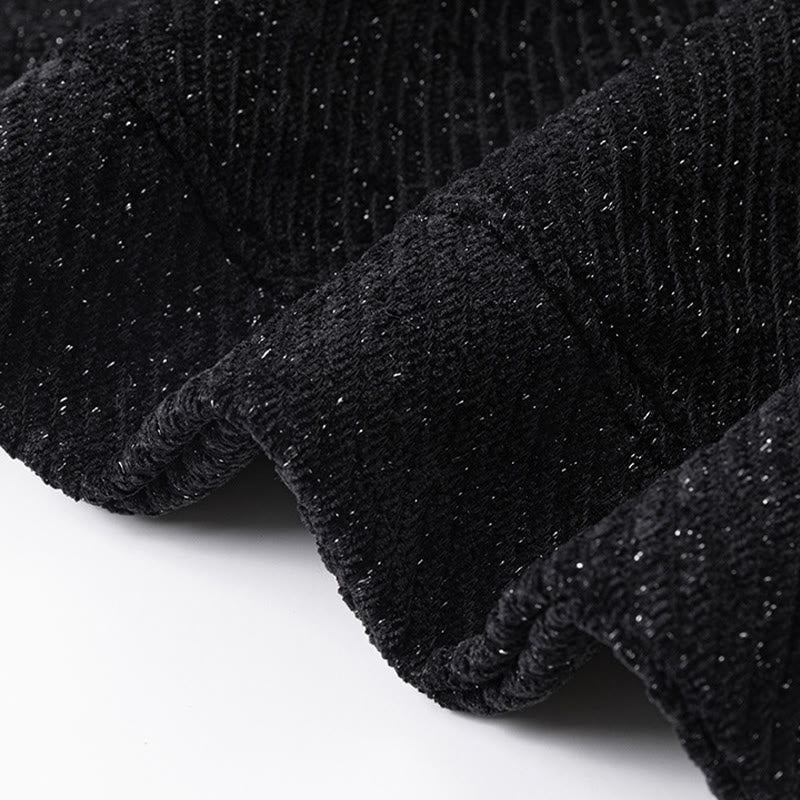 Buddha Stones秋 クルーネック ストライプ ボタン メンズ スウェットシャツ プルオーバー - image 8